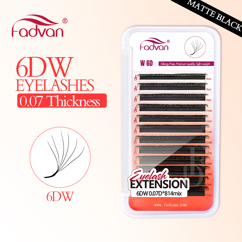 Eyelash Extension Human Hair - Fadvan Thực 6D W Hàng Mi
