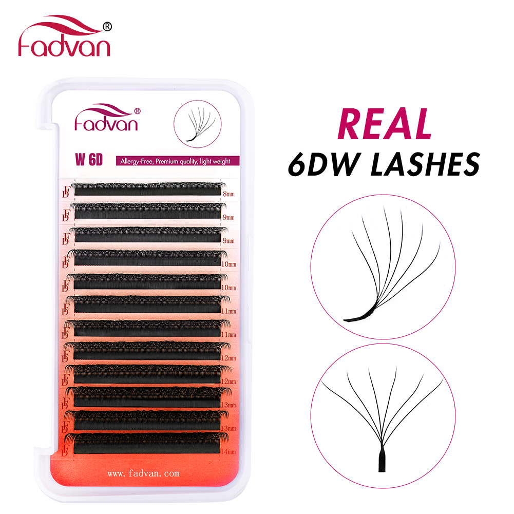 Fadvan Thực 6D W Hàng Mi 0.07  - đánh giá và giá Eyelash Extension Human Hair