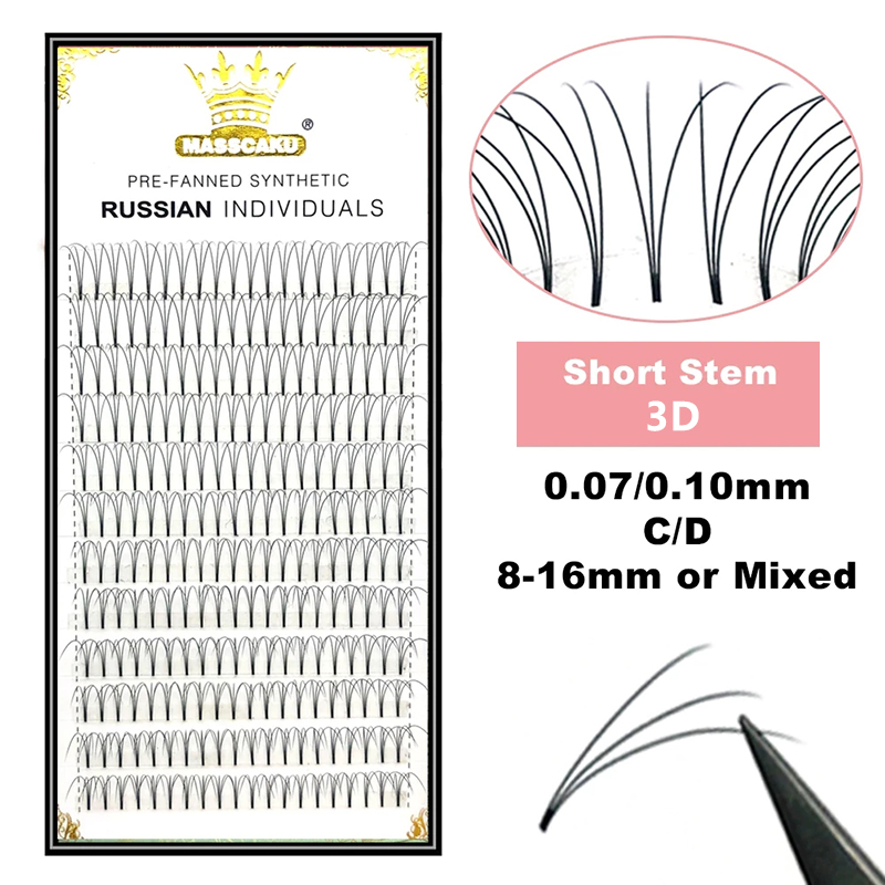 MASSCAKU Premade Nga Tập Thân  - đánh giá và giá Eyelash Extension Russian