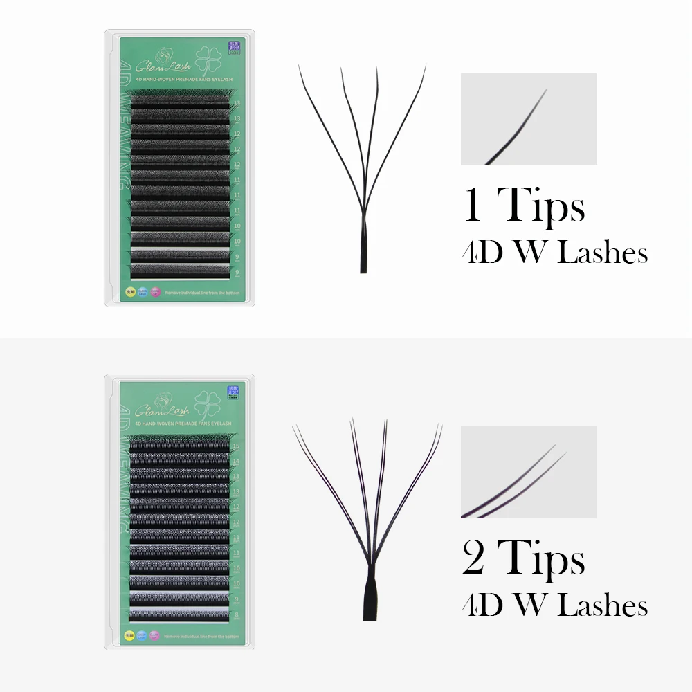 GLAMLASH W Hình Nối Mi 4/5D Pr - đánh giá và giá Eyelash Extension Human Hair