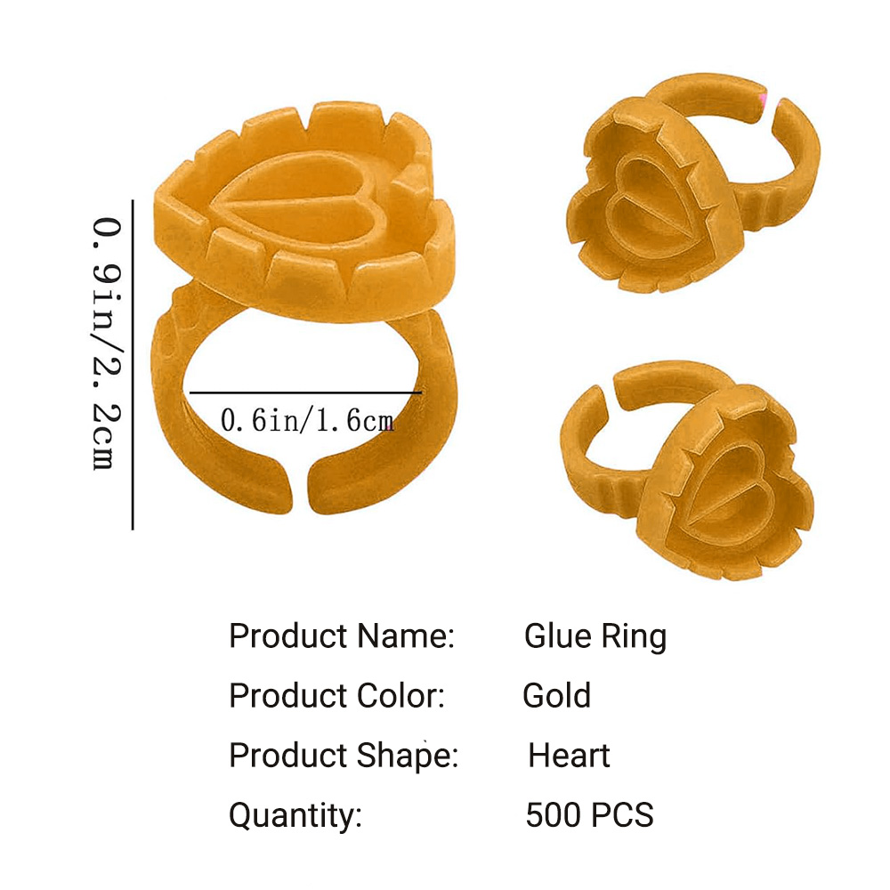 500PCS Glue Rings for Lash Ext - đánh giá và giá Eyelash Extension Look