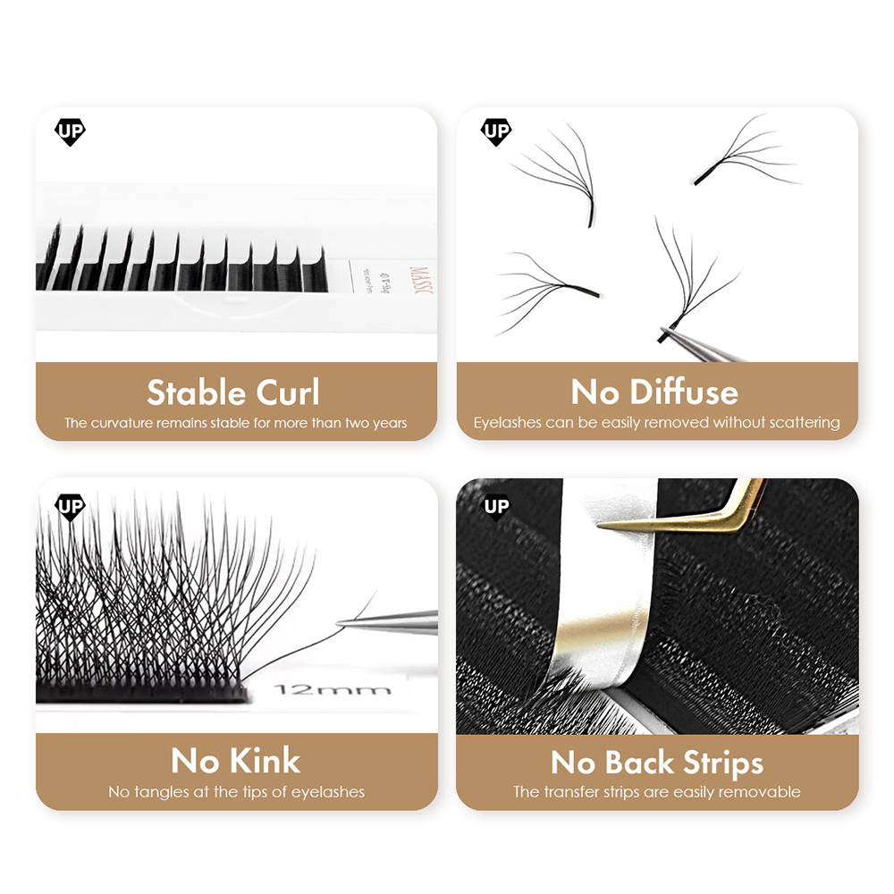 MASSCAKU L LU M Curl YY/W Shap - đánh giá và giá Eyelash Extension Human Hair