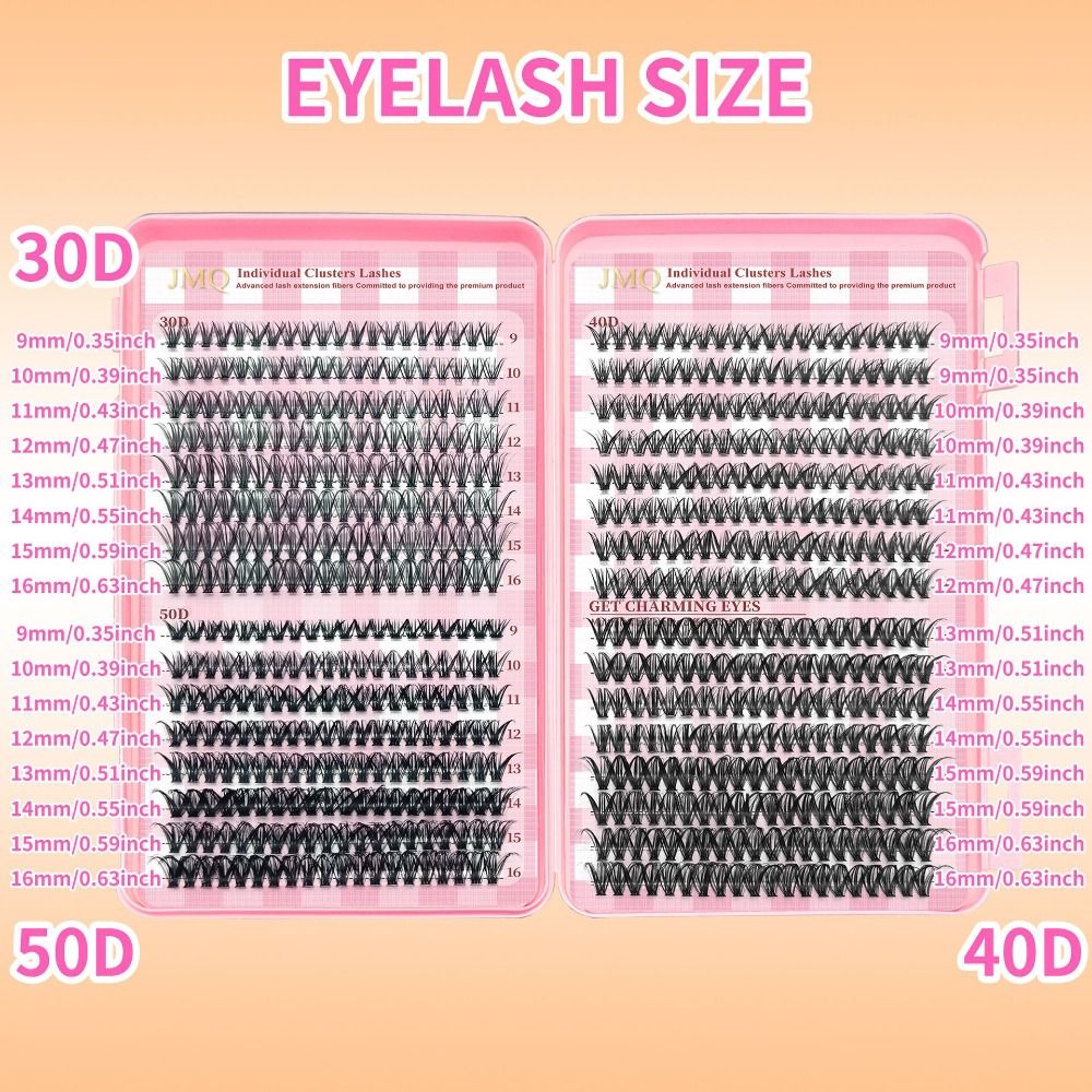 9-16mm Length False Eyelashes  - đánh giá và giá Eyelash Extension Look