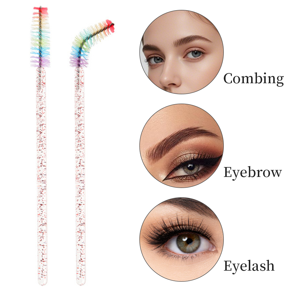 50PCS Rainbow Crystal Eyelash  - đánh giá và giá Eyelash Extension London