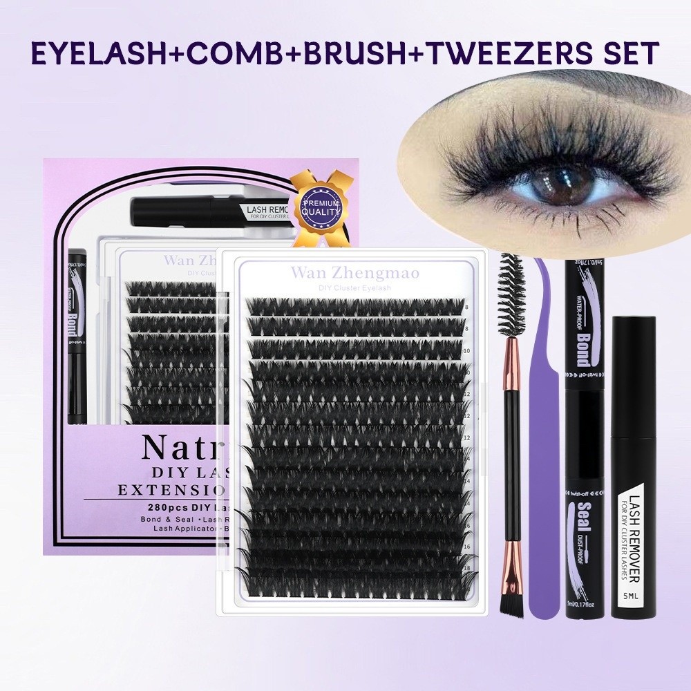 8-18mm Length False Eyelashes  - đánh giá và giá Eyelash Extension Look