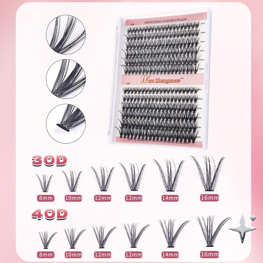 8-16mm Length False Eyelashes  - đánh giá và giá Eyelash Extension Look
