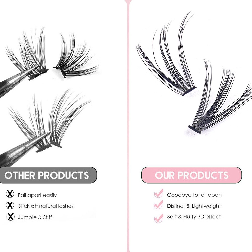 8-16mm Length False Eyelashes  - đánh giá và giá Eyelash Extension Look