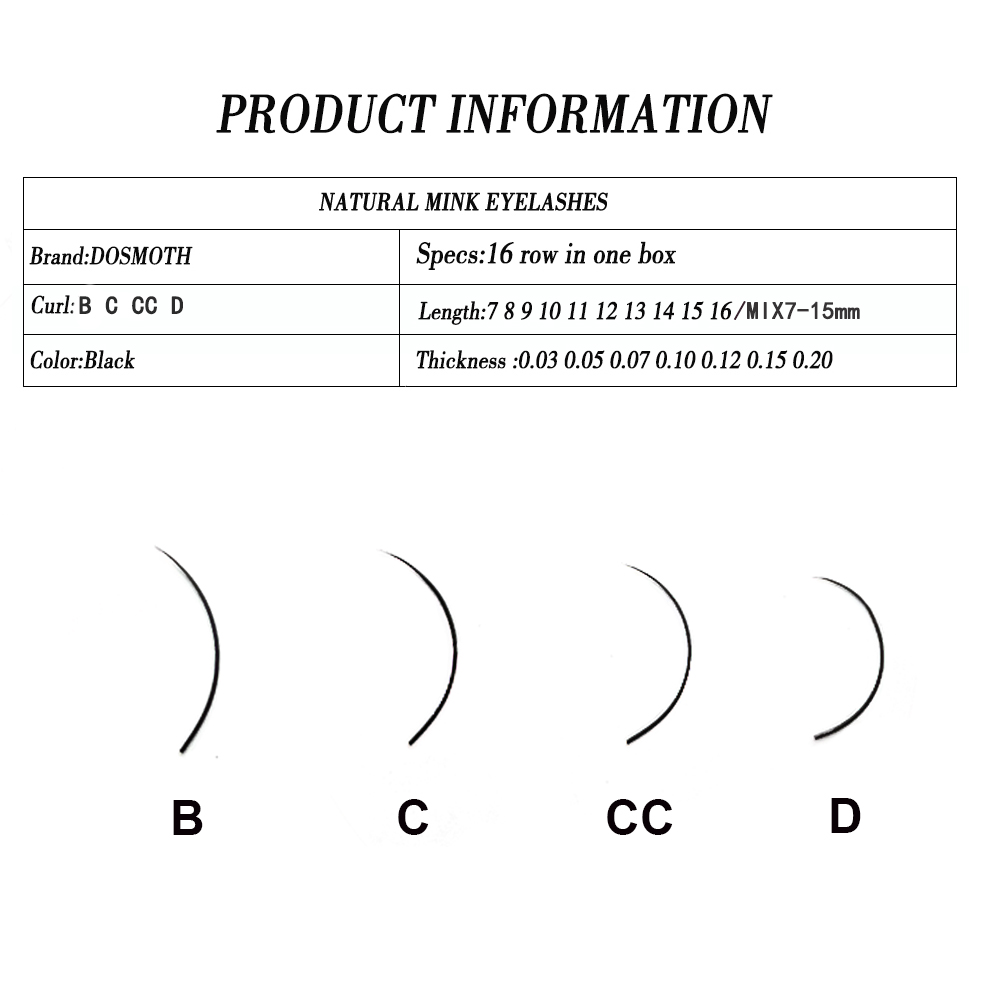 10 Khay 16 Hàng/7-16 Mm Chồn N - đánh giá và giá Eyelash Extension Human Hair