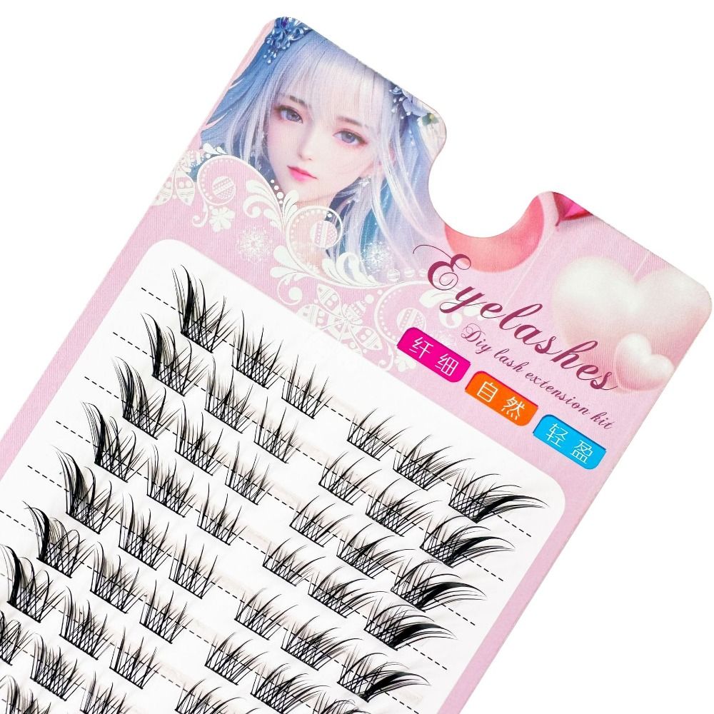 3D Cat Eye Clusters Lashes Nat - đánh giá và giá Eyelash Extension Human Hair