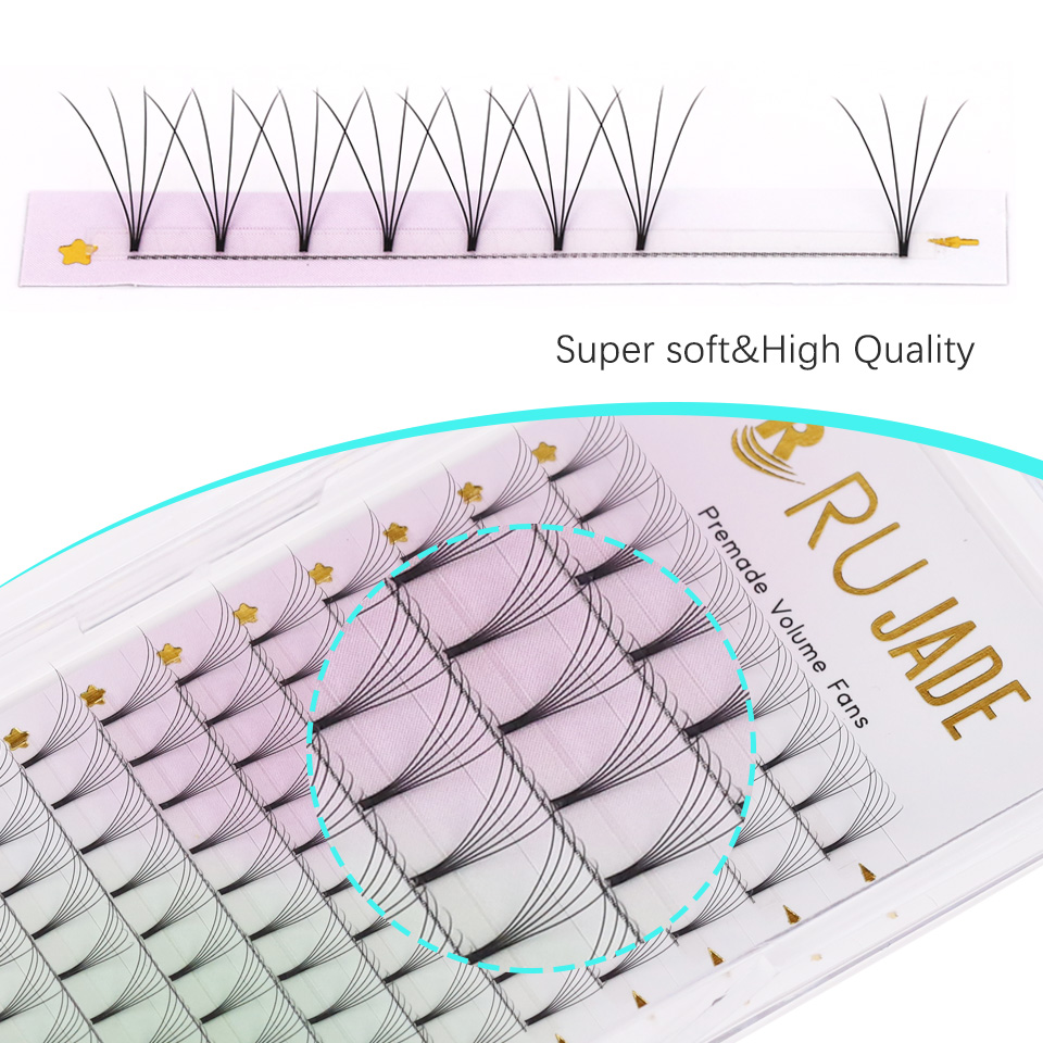 Rujade Premade Volume Fans Sho - đánh giá và giá Eyelash Extension Russian